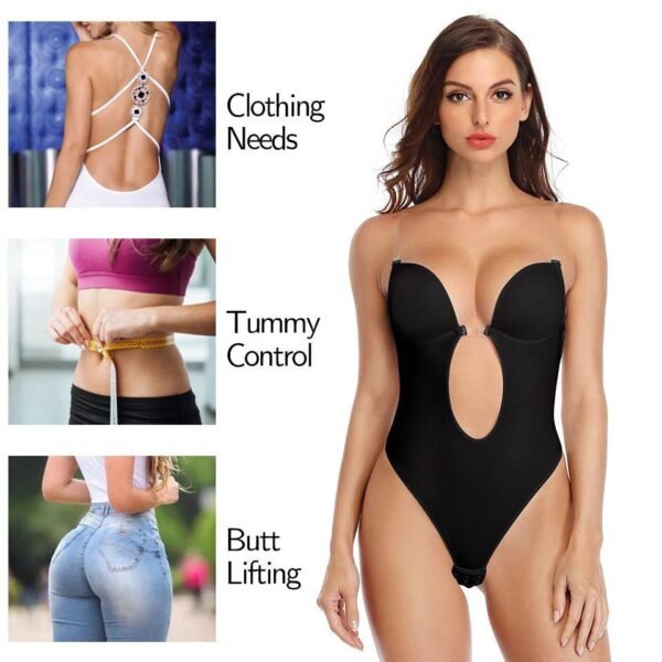 Plunge Backless Bra Bodysuit - 🔥ONLY TODAY Buy 1 Get 2🔥 - Emporium Shop