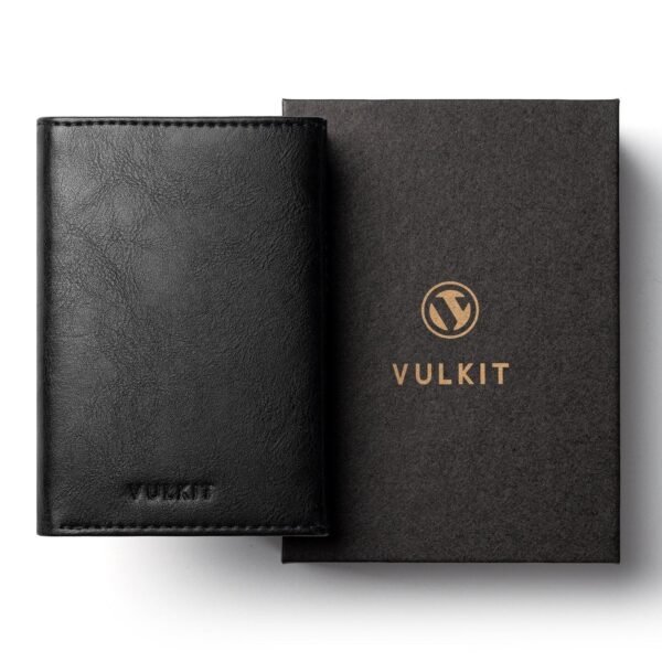 VC302- Side Slider Mechanism, with/without Back Zipper Pocket, Magnetic Strip Closure Tri-fold Wallet - Emporium Shop