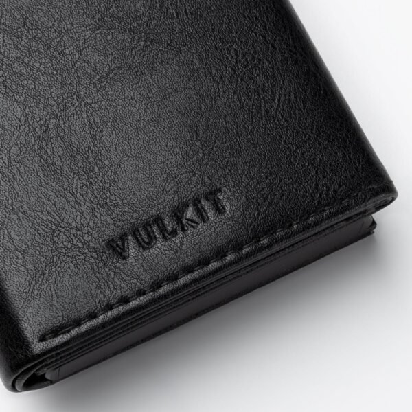 VC302- Side Slider Mechanism, with/without Back Zipper Pocket, Magnetic Strip Closure Tri-fold Wallet - Emporium Shop